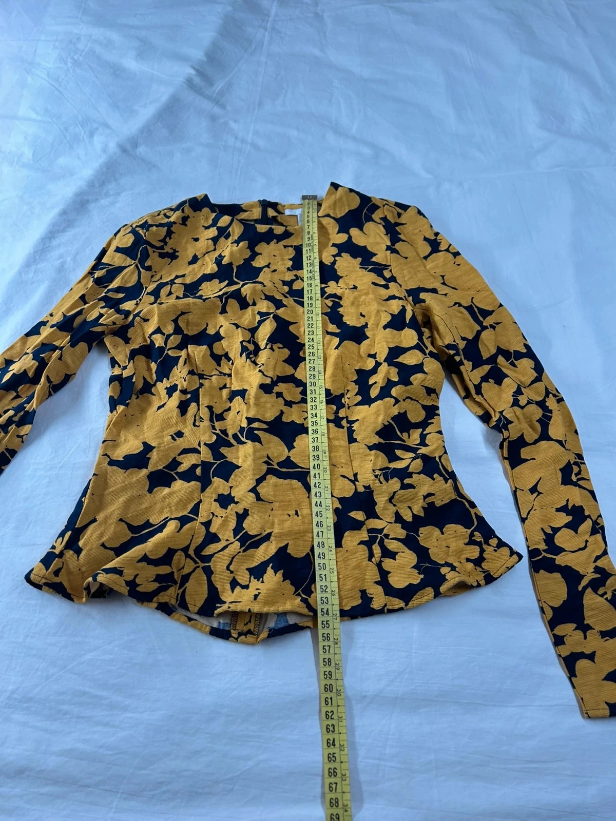 Gele zwarte lange mouwen blouse h&m – photo 9